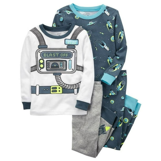 Ninja Snug Fit Cotton Pajamas 12 Months Carters Boys 2T-20 4-Pc